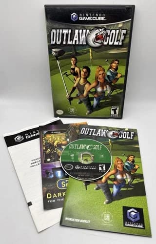 Outlaw Golf (Nintendo GameCube, 2002) Clean Disc Complete-Tested