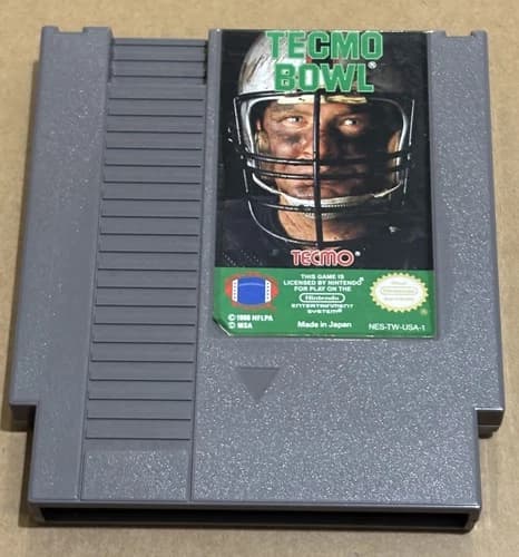 Nintendo NES Tecmo Bowl (Cleaned, Tested & Working)
