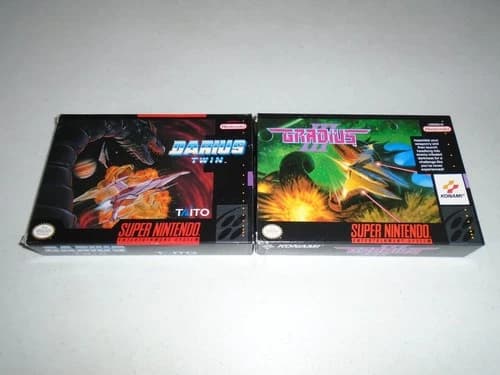 Darius Twin and Gradius III ☆☆ Complete Authentic Super Nintendo SNES games