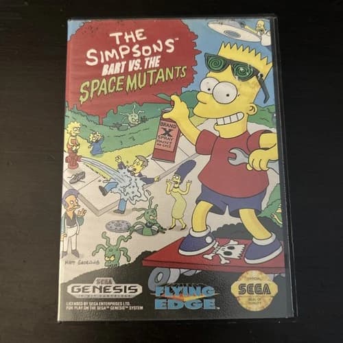 Simpsons: Bart vs. The Space Mutants (Sega Genesis, 1992) CIB Tested