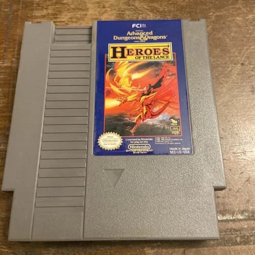 Advanced Dungeons & Dragons Heroes Of The Lance NES Nintendo