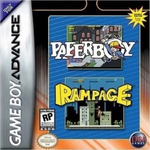Paperboy/Rampage - Game Boy Advance GBA Game