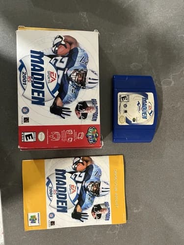 Madden NFL 2001 N64 Nintendo 64 Complete CIB Good Condition Box Manual