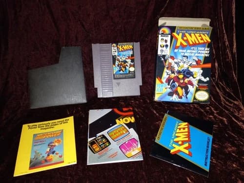 The Uncanny X-Men Nintendo NES 1989 Complete in Box Tested