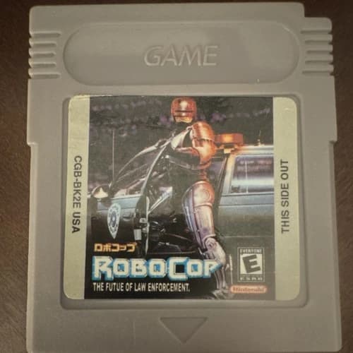 Nintendo RoboCop Game Boy Cartridge NTSC-U/C E for Everyone RoboCop Series