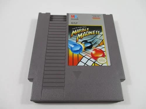MARBLE MADNESS Nintendo NES Game Cartridge Authentic!