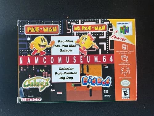 Namco Museum 64 (Nintendo 64, 1999) N64 Authentic Complete In Box CIB SUPER NICE