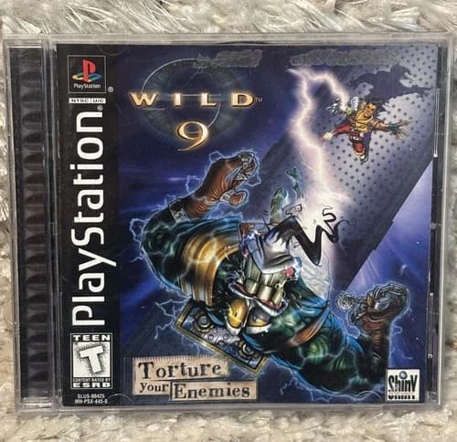 Wild 9 (Sony PlayStation 1, 1998) Complete With Manual