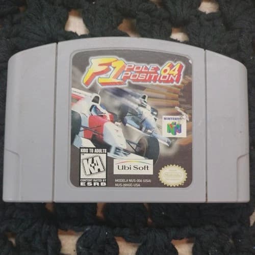 F1 Pole Position 64 N64 Authentic Nintendo Cartridge Game Only