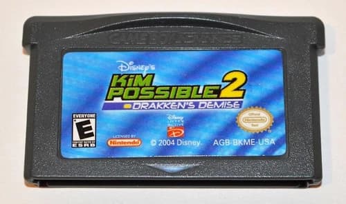 DISNEY'S KIM POSSIBLE 2: DRAKKEN'S DEMISE NINTENDO GAMEBOY ADVANCE GBA GAME