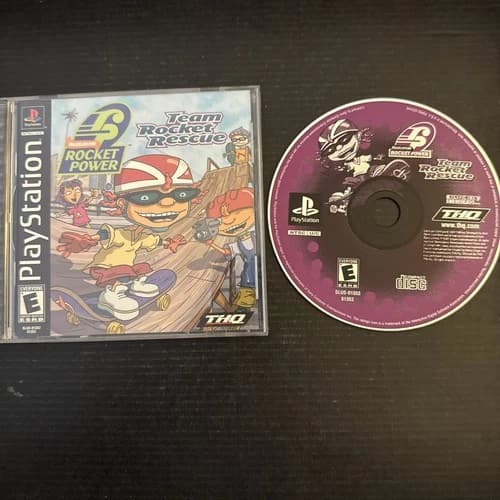 Rocket Power Team Rocket Rescue PlayStation PS1 CIB Nickelodeon Black Label