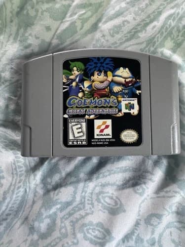 Goemon's Great Adventure Nintendo 64 N64, 1999 Authentic Cartridge Only Tested