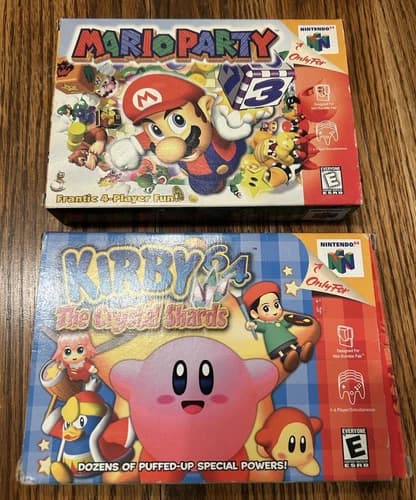 Mario Party (N64, 2001) – CIB – Complete - Authentic Kirby Crystal Shards Manual