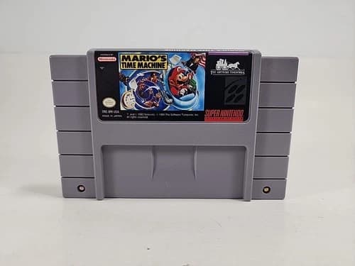 Mario's Time Machine (Super Nintendo Entertainment System, 1993) Cart Only