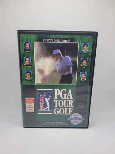 PGA Tour Golf (Sega Genesis, 1991) CIB Complete W/ Manual - Tested - Fast Ship!