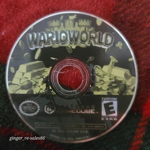 Nintendo DOL-GWWE-USA Wario World GameCube Authentic Tested Loose Disc Only OEM