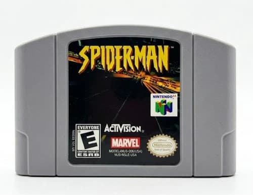 Spider-Man N64 Game – Classic Retro Action Adventure | Nintendo 64 Cartridge