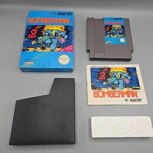 Bomberman (Nintendo Entertainment System NES) Complete With Manual CIB