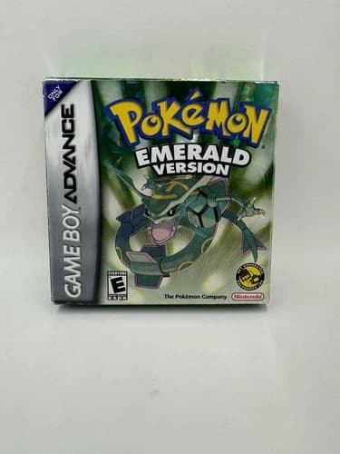 Pokemon Emerald Game Boy Advance Authentic 100% CIB Complete Box New Bat