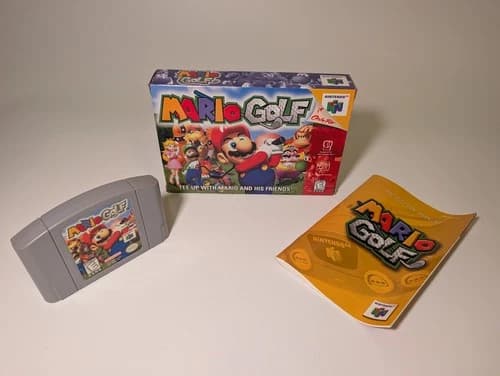 Mario Golf - Nintendo 64 N64 - CIB - Authentic, Tested, Works