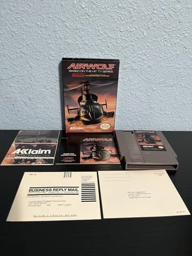 Airwolf (Nintendo NES) Complete in Box CIB