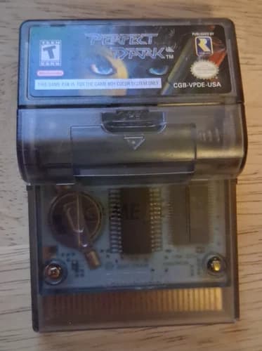 Perfect Dark Gameboy Color, 2000, Battery Cover Included Saves!