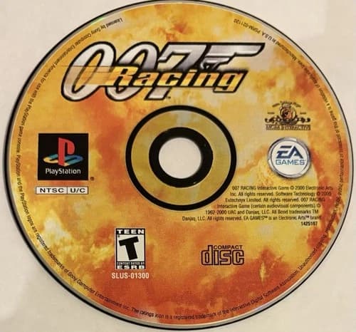 007 Racing (Sony PlayStation 1, PS1) DISC ONLY | NO TRACKING | M3102