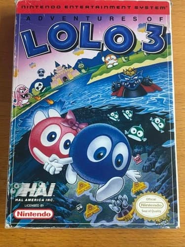 Adventures of Lolo 3 (Nintendo Entertainment System, 1991) Complete!