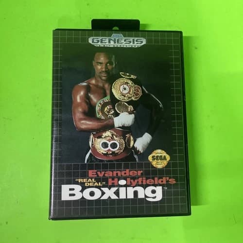 Evander Holyfield's Real Deal Boxing by SEGA Sega Genesis CIB 1992