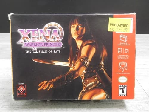 Authentic Xena: Warrior Princess The Talisman of Fate Nintendo 64 N64 1999 CIB
