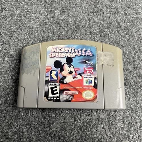 Mickey's Speedway USA - (Nintendo N64) Tested & Working Authentic!