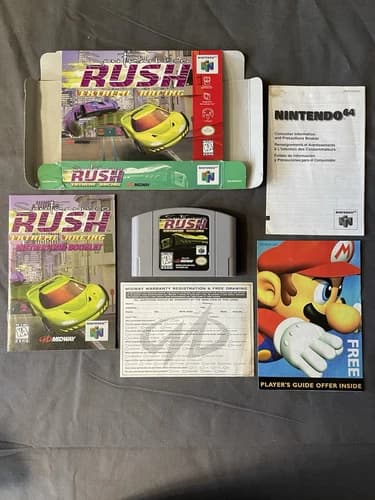 San Francisco Rush Extreme Racing (Nintendo 64 N64) Complete in Box CIB #1