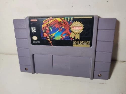 Super Metroid Super Nintendo SNES Game Cartridge Tested