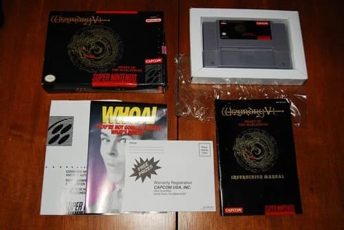 Wizardry V SNES Super Nintendo Complete in Box CIB - Tested & Working