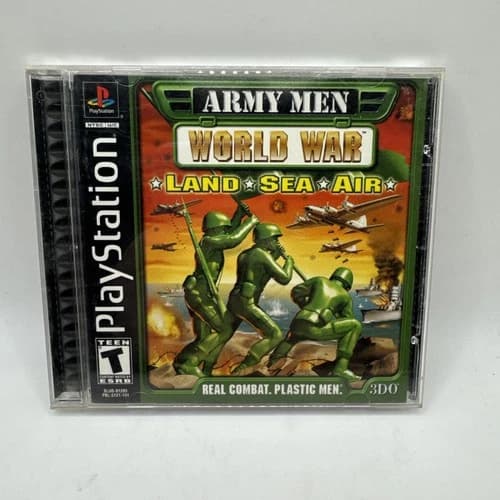 Army Men: World War -- Land, Sea, Air (Sony PlayStation 1, 2000) Tested & Works