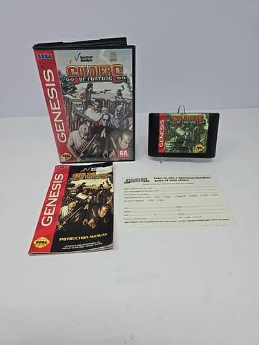 Soldiers of Fortune Sega Genesis - CIB Complete w/ Manual - Authentic & Tested