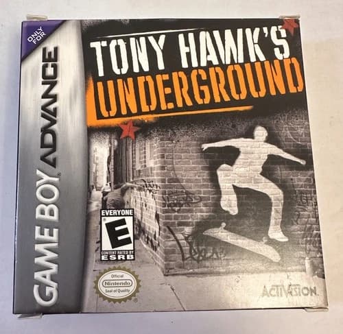 Tony Hawk's Underground (Nintendo Game Boy Advance, 2003) Authentic Tested | CIB