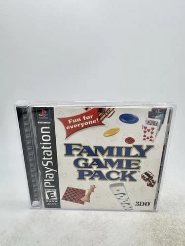 Family Game Pack 2001 PS1 PlayStation 1 - Complete CIB W Reg Card