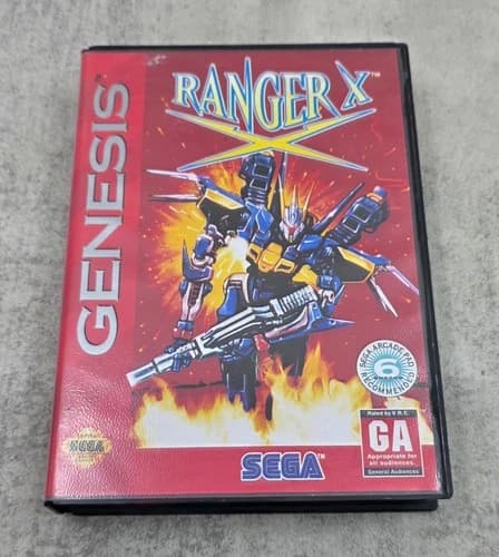 Ranger X (Sega Genesis) - CIB - Cartridge, Manual, Case and Reg Card