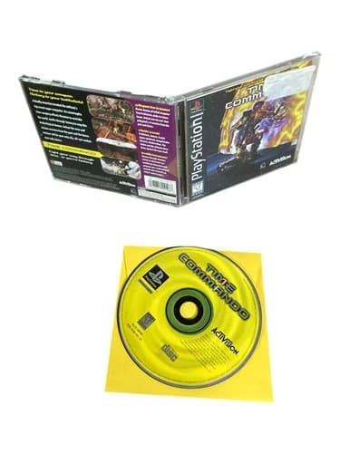 Sony PlayStation 1 PS1 Complete CIB COMPLETE TESTED Time Commando