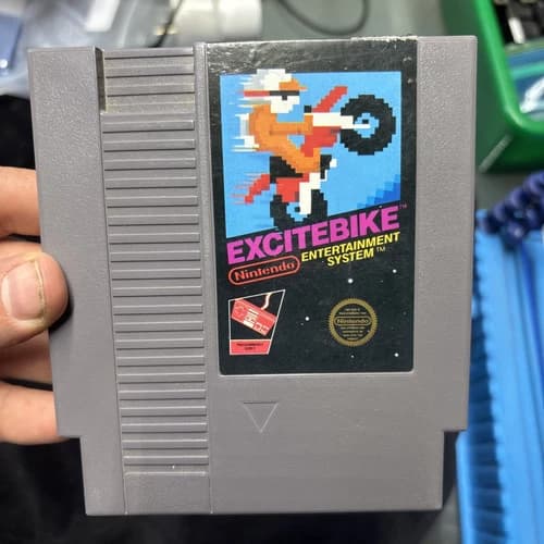 Excitebike Nintendo NES Original Authentic Vintage Tested
