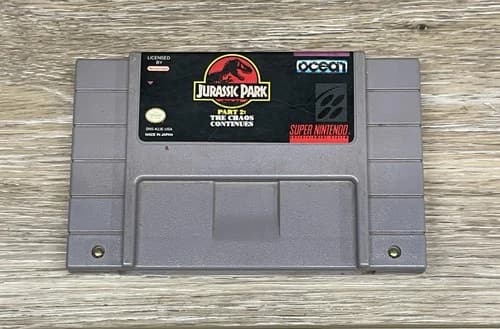 Jurassic Park Part 2: The Chaos Continues (Super Nintendo SNES) Free Shipping