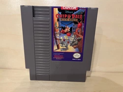Chip ’n Dale Rescue Rangers (Nintendo NES) Authentic Cartridge Tested & Working