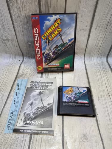 Combat Cars (Sega Genesis 1994) CIB Complete in Box w/ Manual TESTED