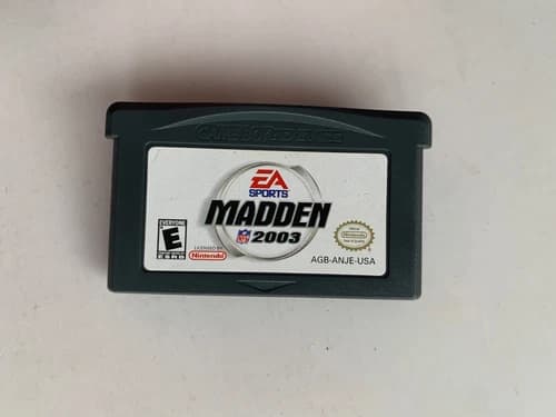 Madden NFL 2003 GameBoy Advance Nintendo GBA