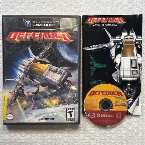 Defender (Nintendo GameCube, 2002) CIB Complete Tested & Working