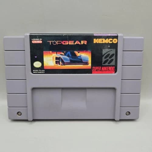 Super Nintendo SNES Top Gear (1992) Kemco Vintage Game Cartridge Only