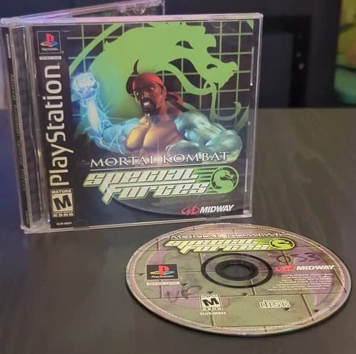 Mortal Kombat Special Forces Midway PlayStation 1 NTSC Complete with Manual