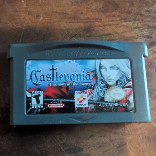 Castlevania Harmony of Dissonance GameBoy Advance - Tested and Working