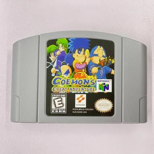 Goemon`s Great Adventure - Nintendo 64 (N64) Exclusive release Vintage cartridge